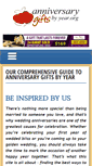 Mobile Screenshot of anniversarygiftsbyyear.org